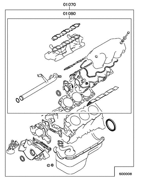 Engine overhaul gasket kit
