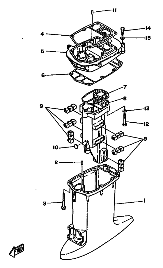 Upper casing