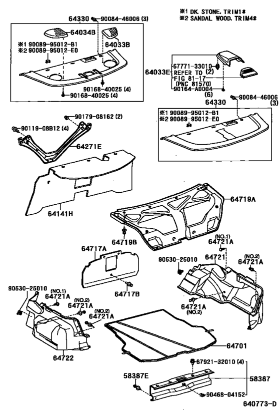 Package Tray Panel & Luggage Compartment Mat