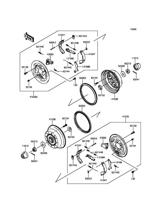 Rear Hubs/Brakes