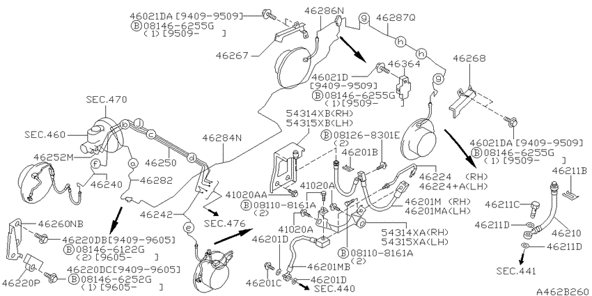 Brake piping & control
