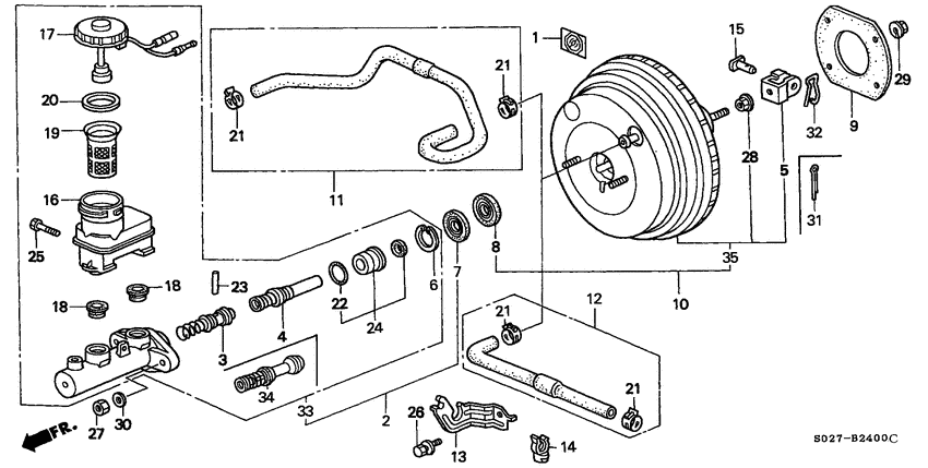 Brake master cylinder/ master power