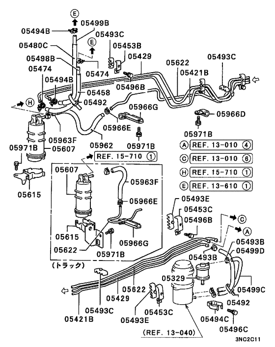 Fuel line & vapor gas control