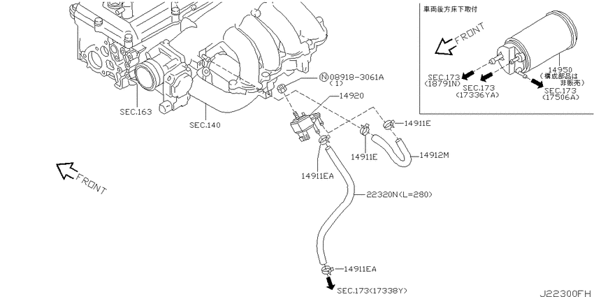 Vacuum piping