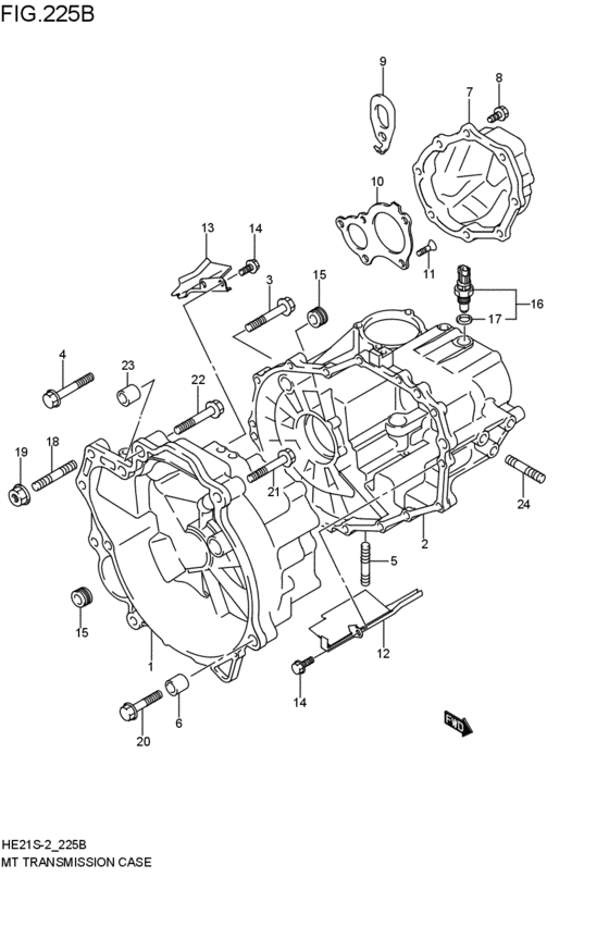 mt - transmission case