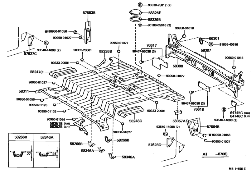 Rear Floor Panel & Rear Floor Member