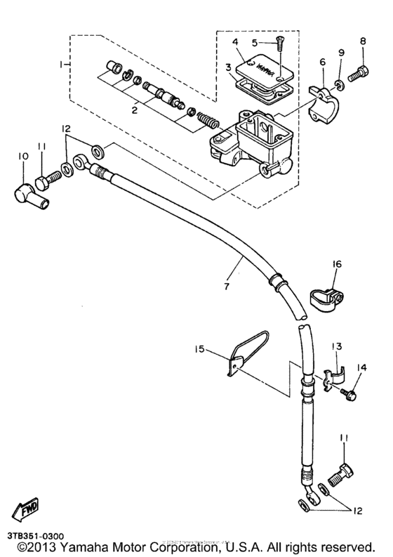 Front master cylinder