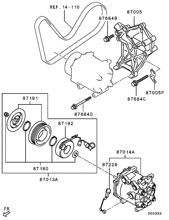 A/c condenser, piping