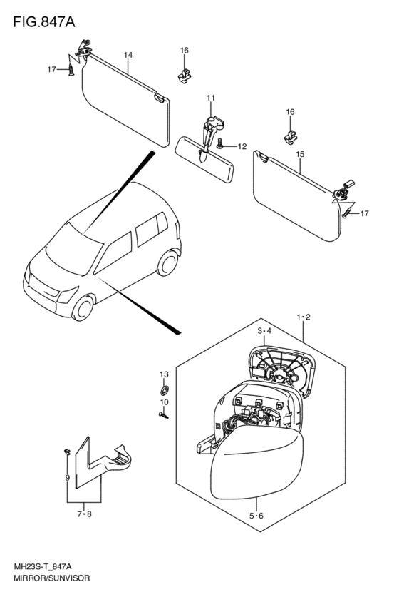 mirror / sun visor