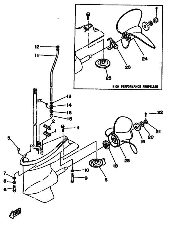 Lower casing & drive 2