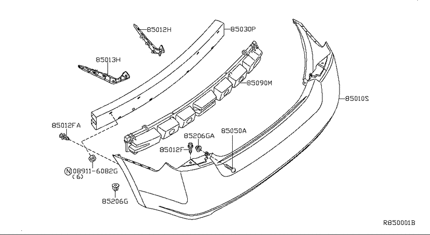 Rear bumper