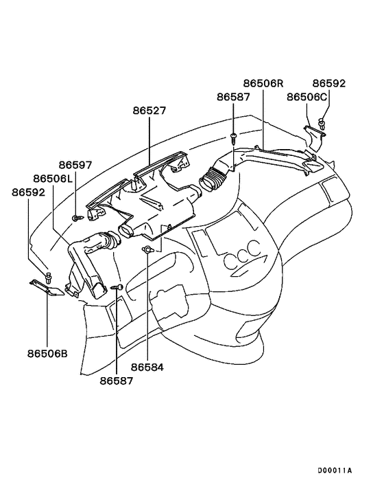 Defroster nozzle & duct