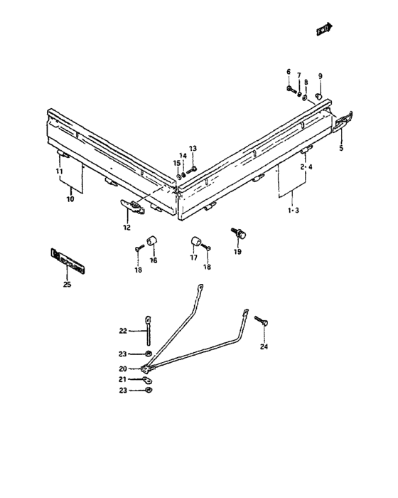 Rear gate and side gate