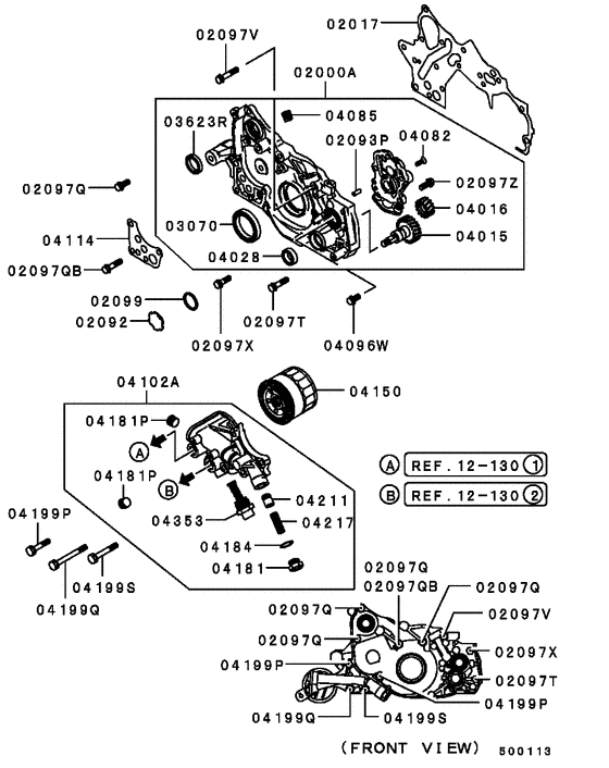 Oil pump & oil filter