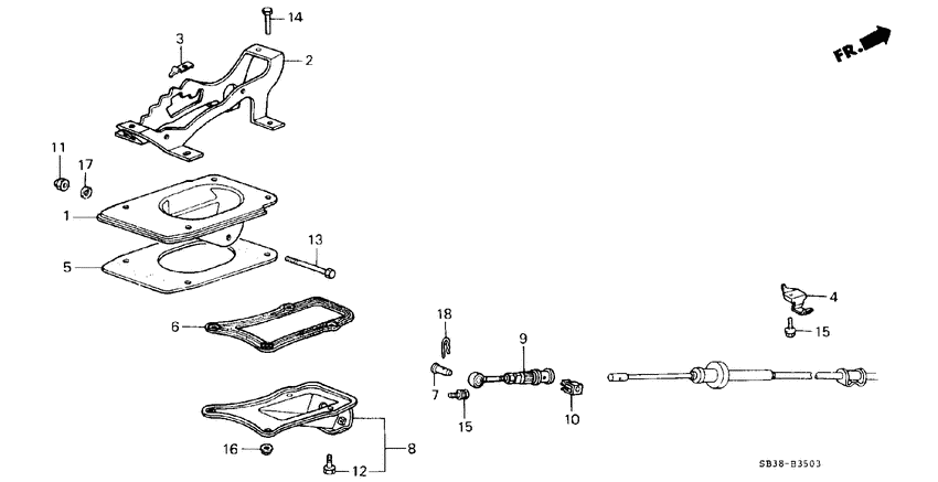 Select lever bracket