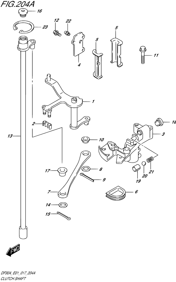 Clutch shaft