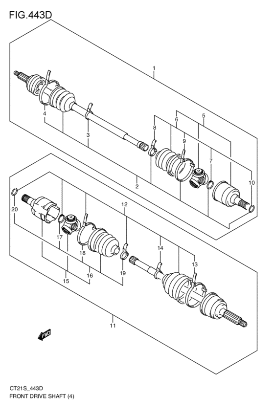 front-drive shaft