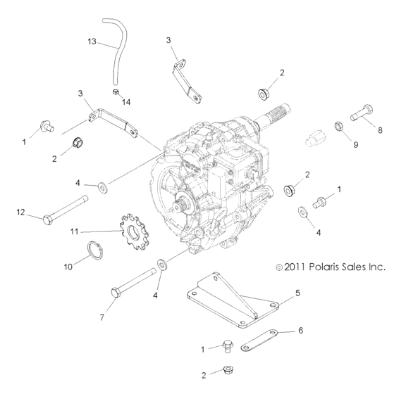 Drive Train, Main Gearcase Mounting
