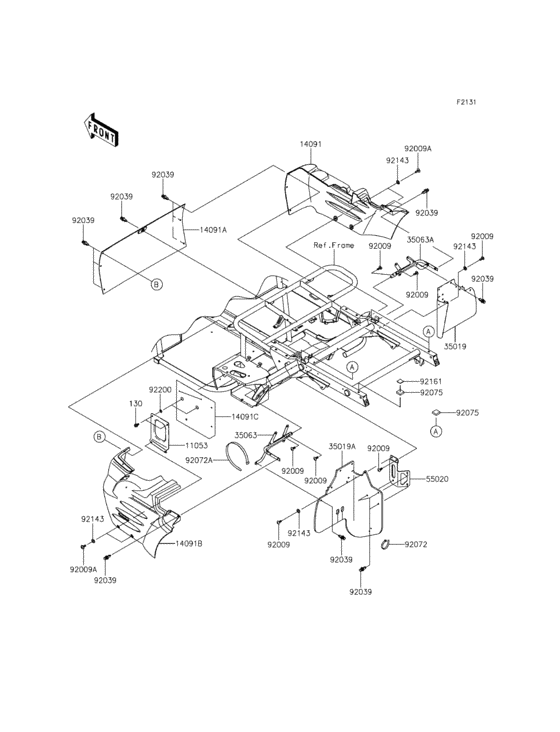 Frame fittings(rear)