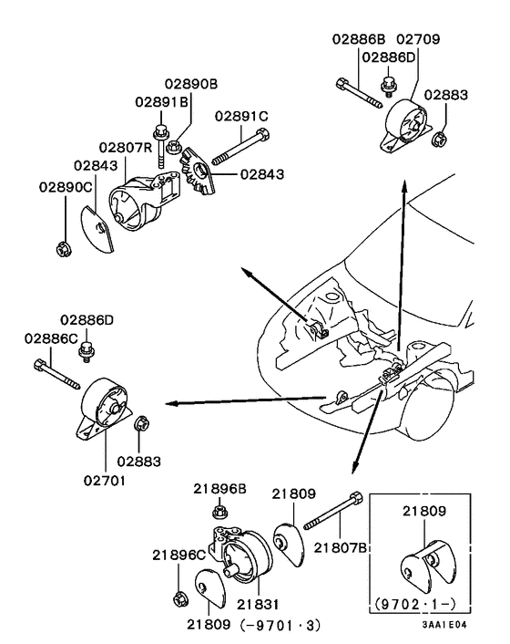 Engine mounting & support