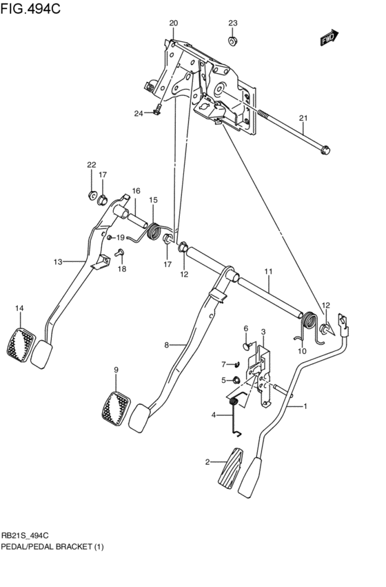 pedal / pedal bracket