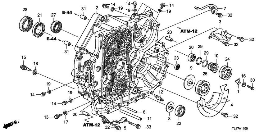 Torque converter case