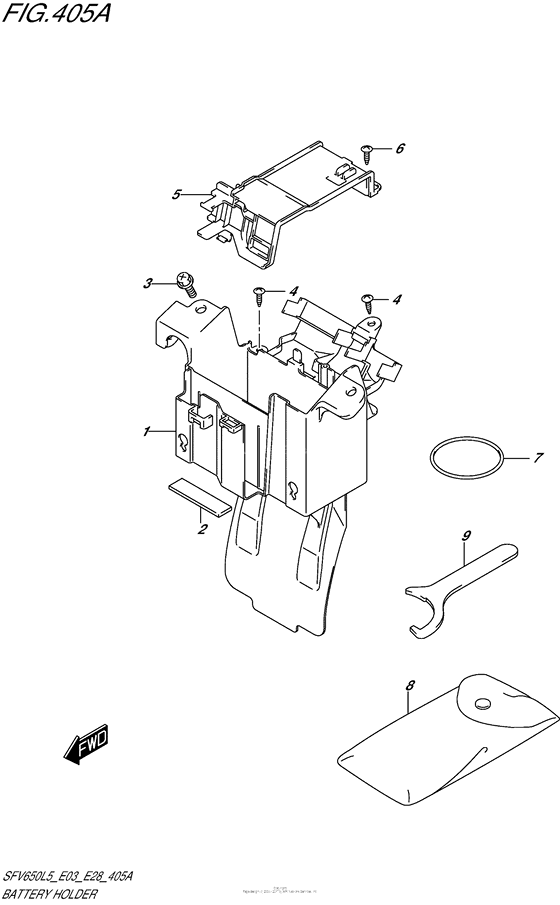 Battery Holder (Sfv650L5 E03)