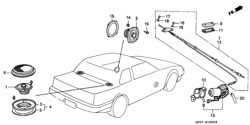 Radio antenna/speaker