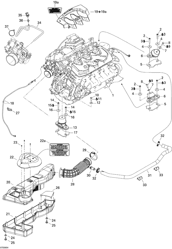 01- engine and air intake silencer