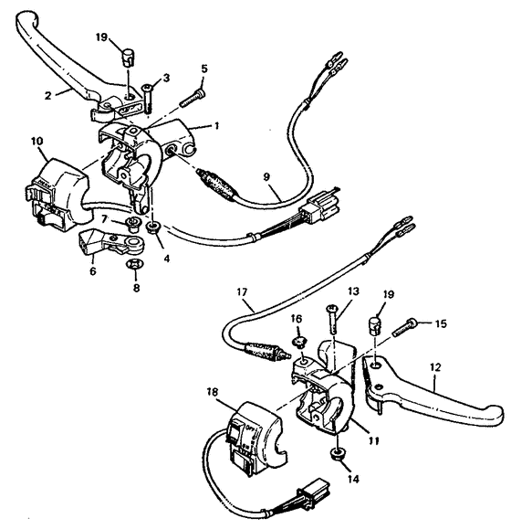 Handle switch & lever