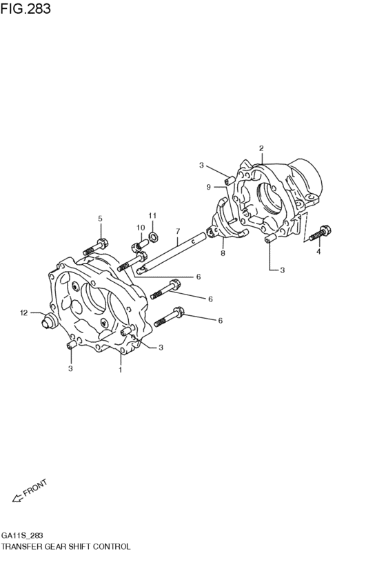 transfer gearlever control