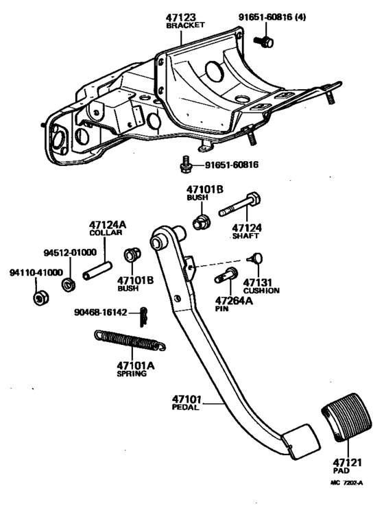 Brake Pedal & Bracket