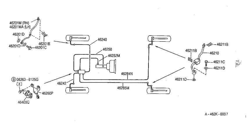 Brake piping & control