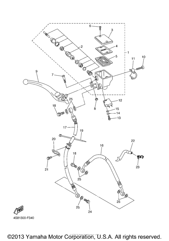 Front master cylinder