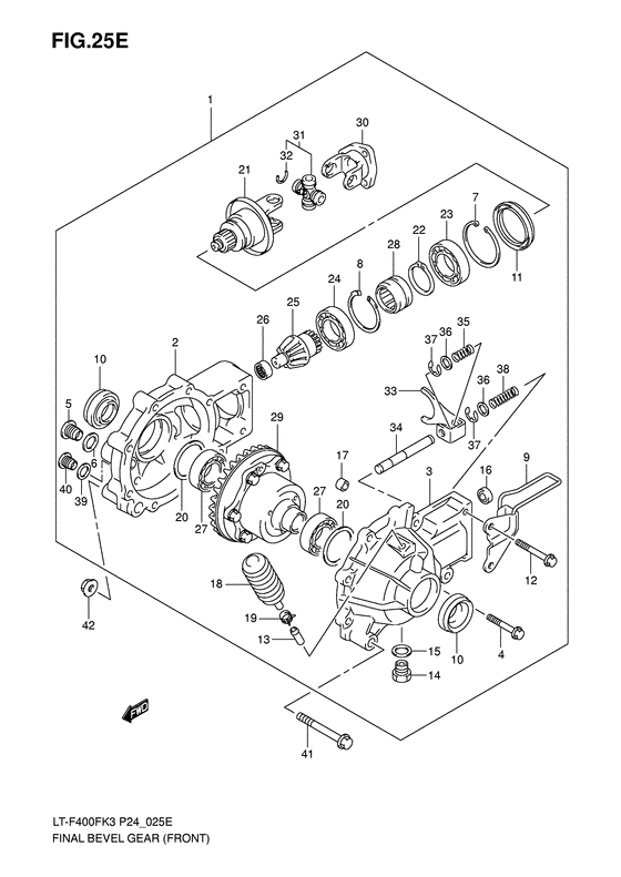 Final bevel gear