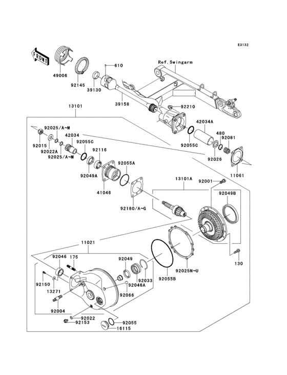 Drive shaft/final gear(1/2)