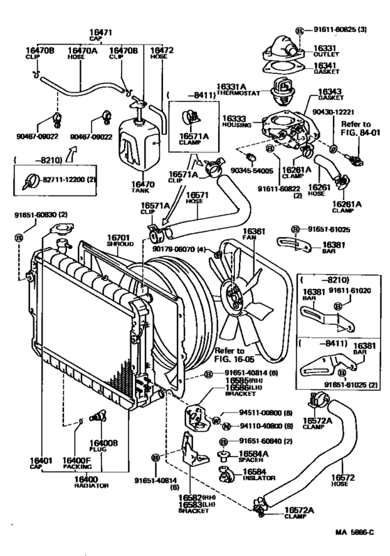 Radiator & Water Outlet