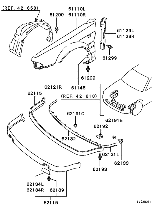 Fender & front end cover