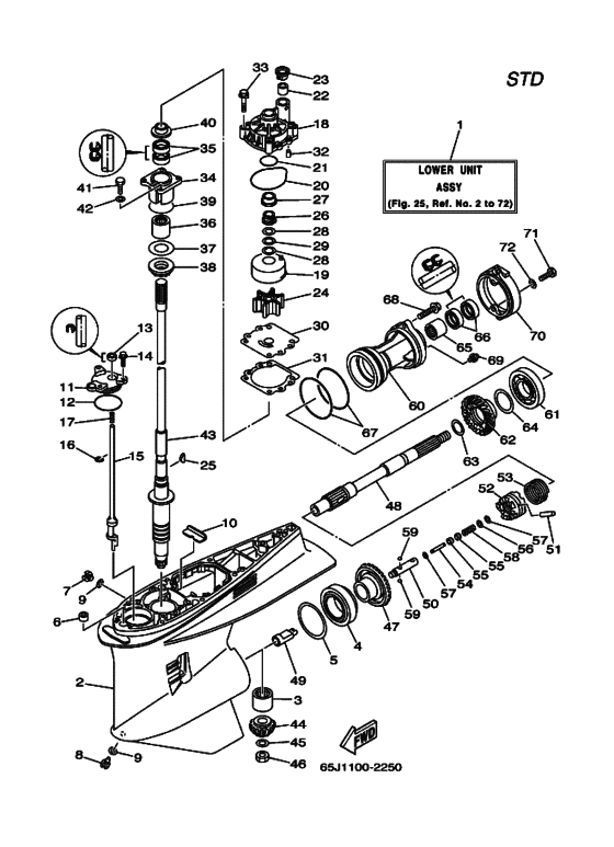 Lower casing & drive 1