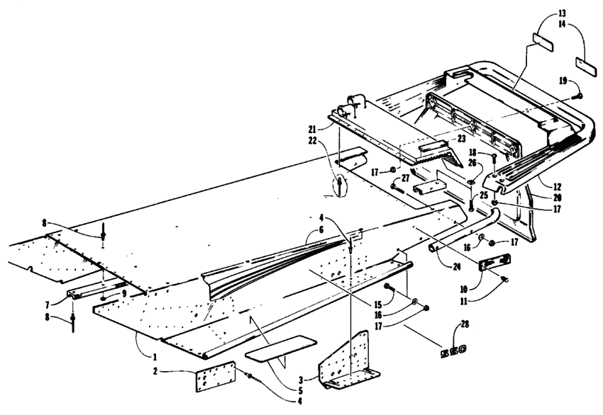Tunnel and rear bumper