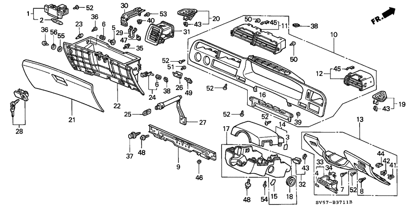 Instrument panel garnish