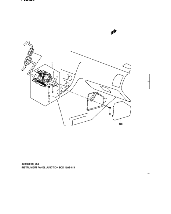 Instrument panel junction box
