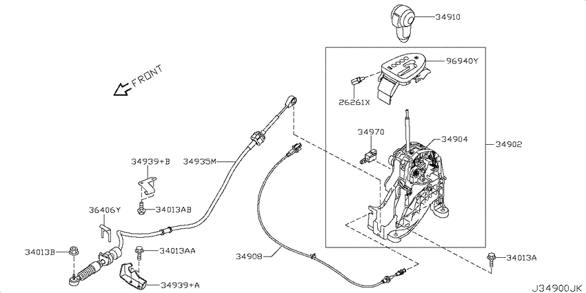 Auto transmission control device