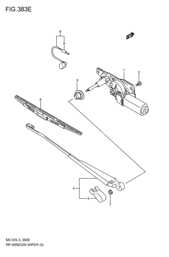 rear wind windshield wiper