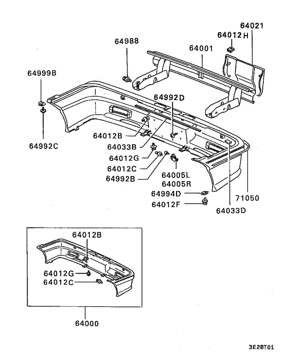 Rear bumper & support