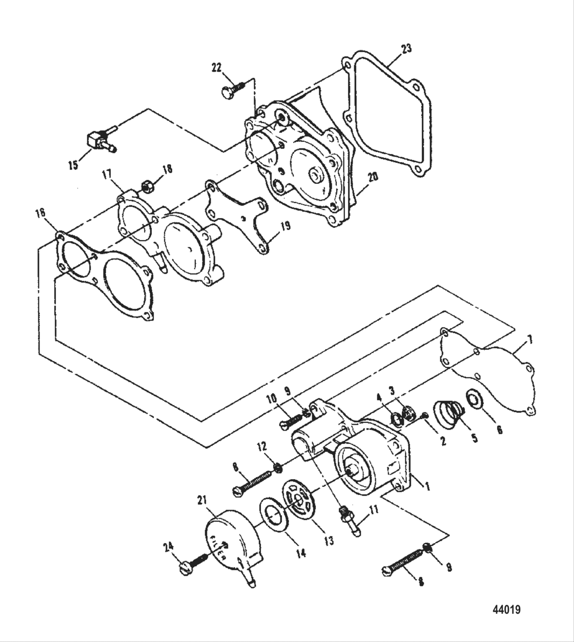 Fuel Pump Assembly 0E000001 Thru 0E065371
