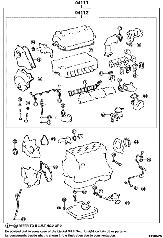 Engine Overhaul Gasket Kit