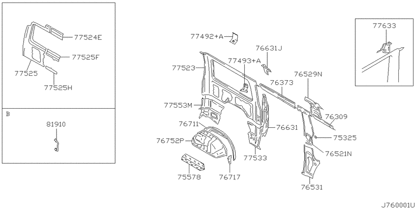 Body side panel