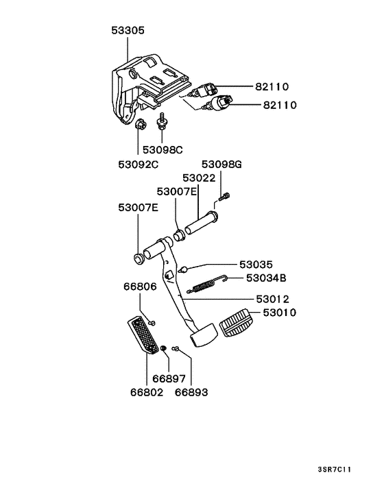 Brake & clutch pedal