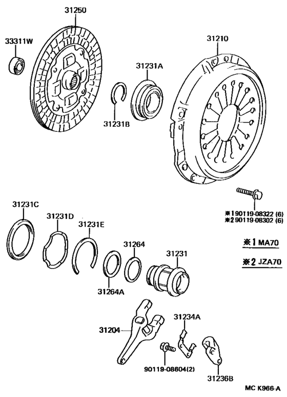 Clutch & Release Fork